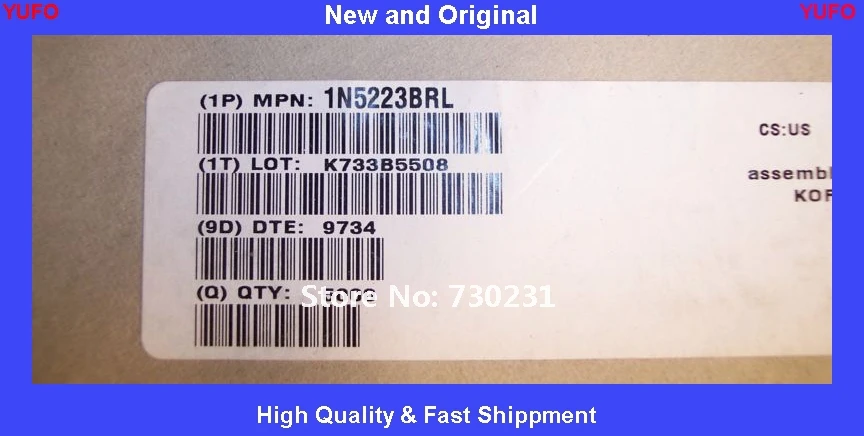 Free Shipping 100 Pcs 1N5223B  DO-35 ZENER DIODES 2.7V 500mW 1N5223BRL FREE SHIPPING