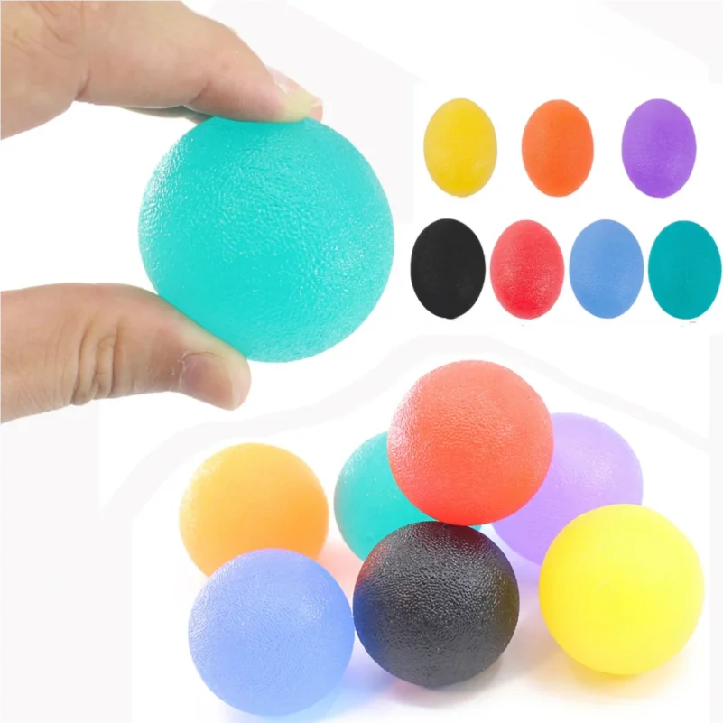 قبضة اليد البيض تجتاح الكرة إصبع المدرب الصالة الرياضية اللياقة البدنية معدات التمرين المنزلية ضد الإجهاد قبضة اليد المتوسع تقوية العضلات