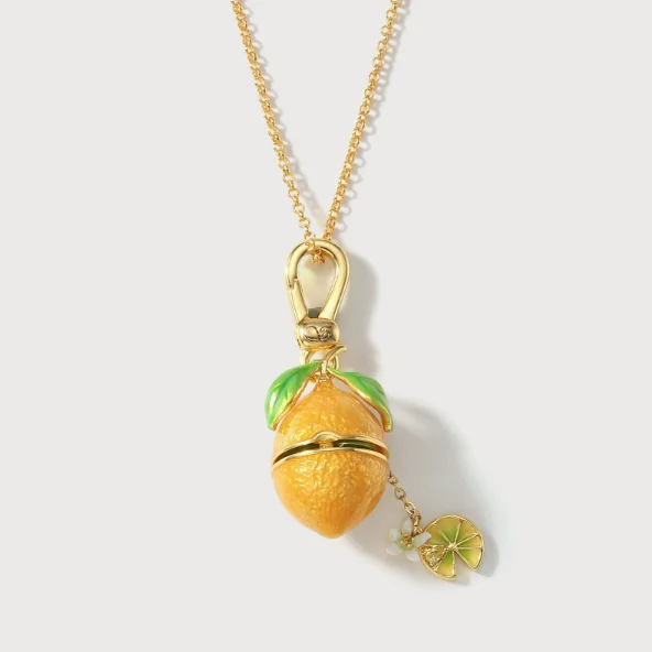 New Fruit Easter Egg Necklace Opening and Closing Animal Easter Egg Necklace Strawberry Regular Box Pendant Necklace Gifts image 3