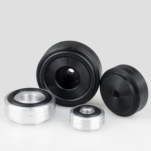 HIFI 오디오 스피커 앰프 CD 플레이어, 알루미늄 합금, 고무 충격 방지 충격 흡수기, 발 패드, 진동 스탠드, 4 개