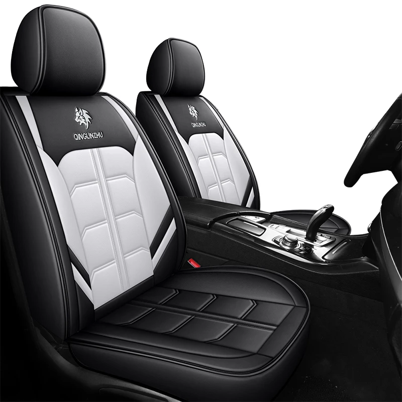 Motoptes Universal Car Seat Covers 360 Degree Full Covered Durable ECO Quality Leather Seat Cover For 90% Sedan SUV 5 Seats Car