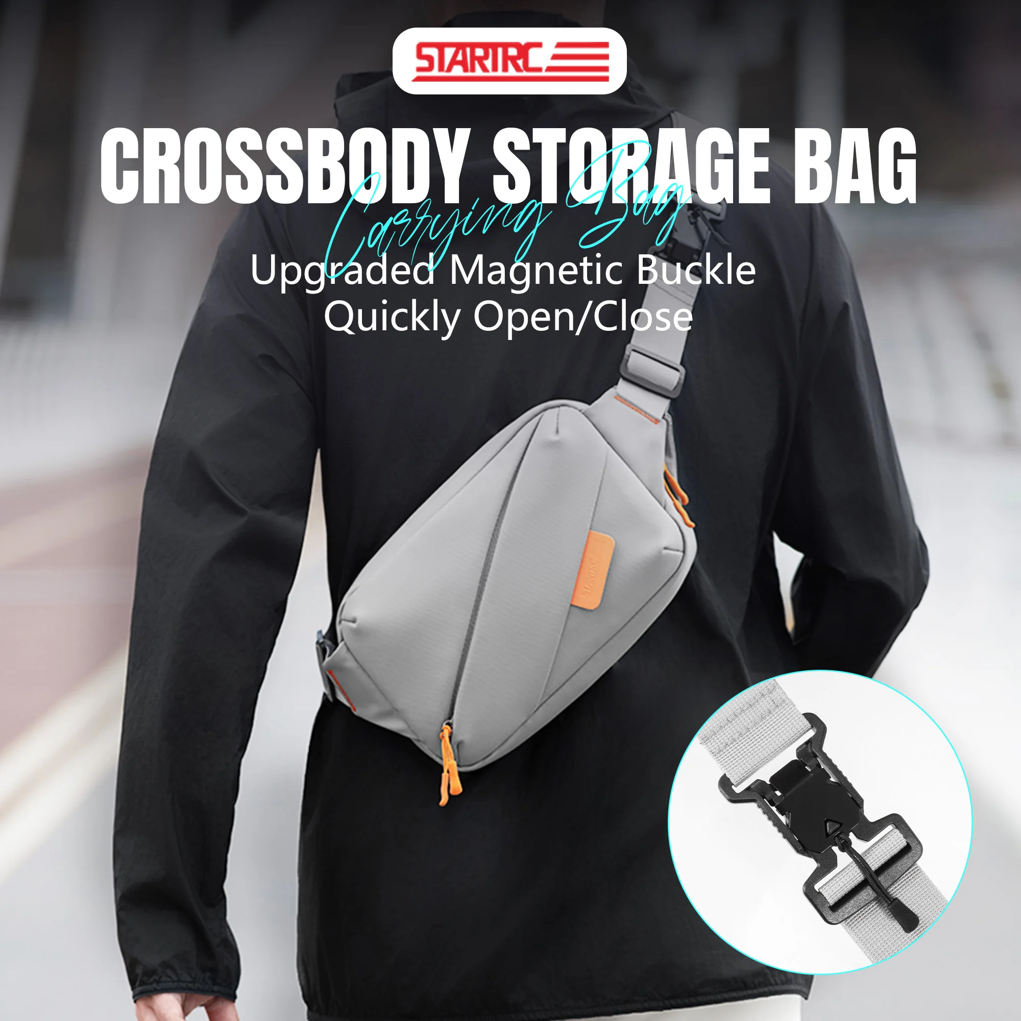 All-in-One Waterproof Storage Bag for DJI Osmo Pocket 3/Osmo Mobile 7P/Action 6/5 Pro/Osmo 360/Nano Multilayer Travel Case