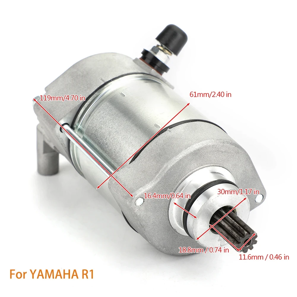 Fit pour Yamaha YZF-R1 R1 Moteur de démarrage du moteur 2004 2005 2006 2007 2008 Démarreur