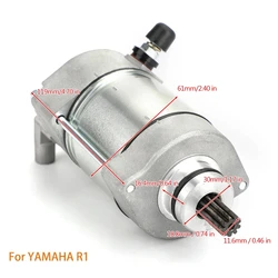 Fit pour Yamaha YZF-R1 R1 Moteur de démarrage du moteur 2004 2005 2006 2007 2008 Démarreur