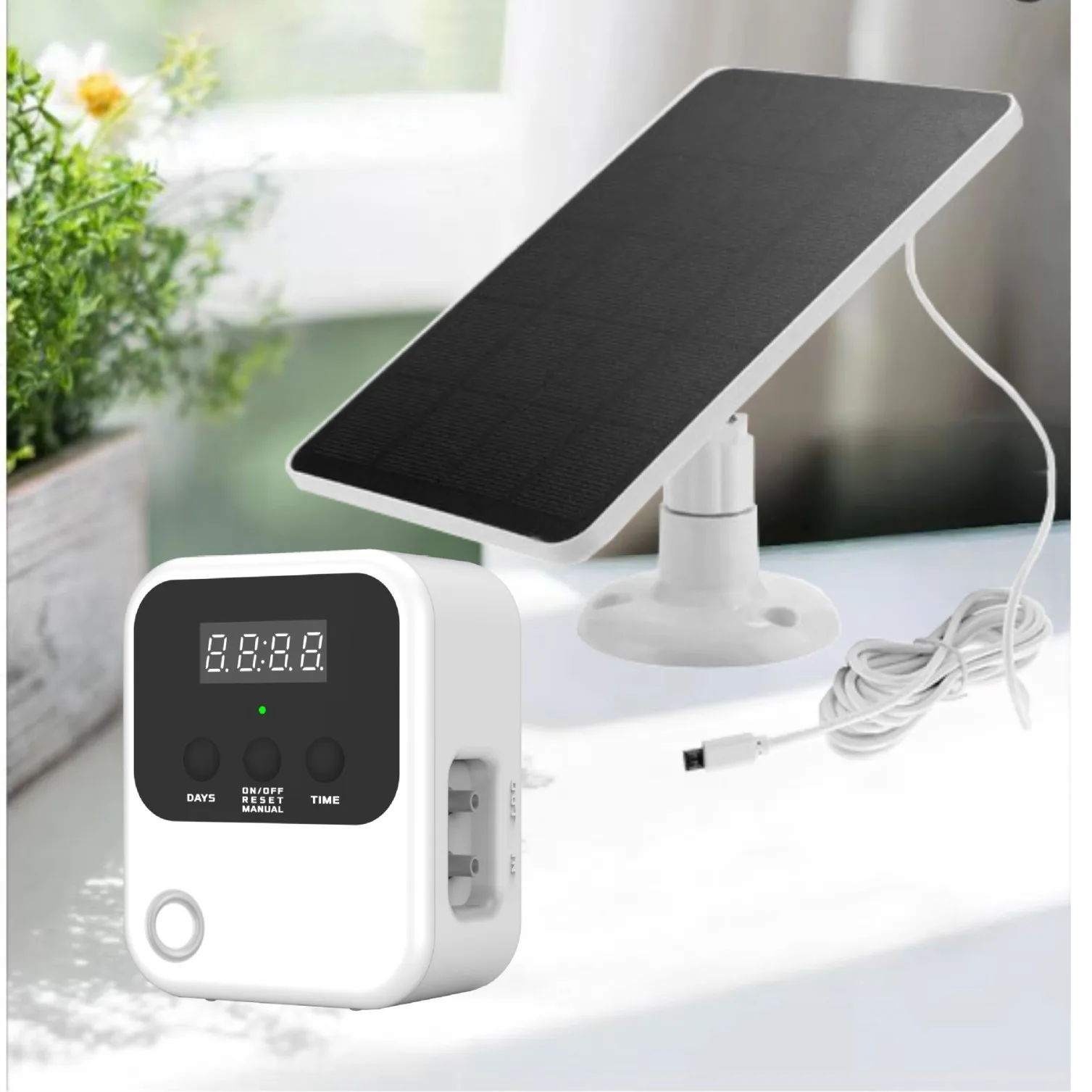 

Solar fully automatic intelligent flower watering machine home office potted plant timed drip irrigation