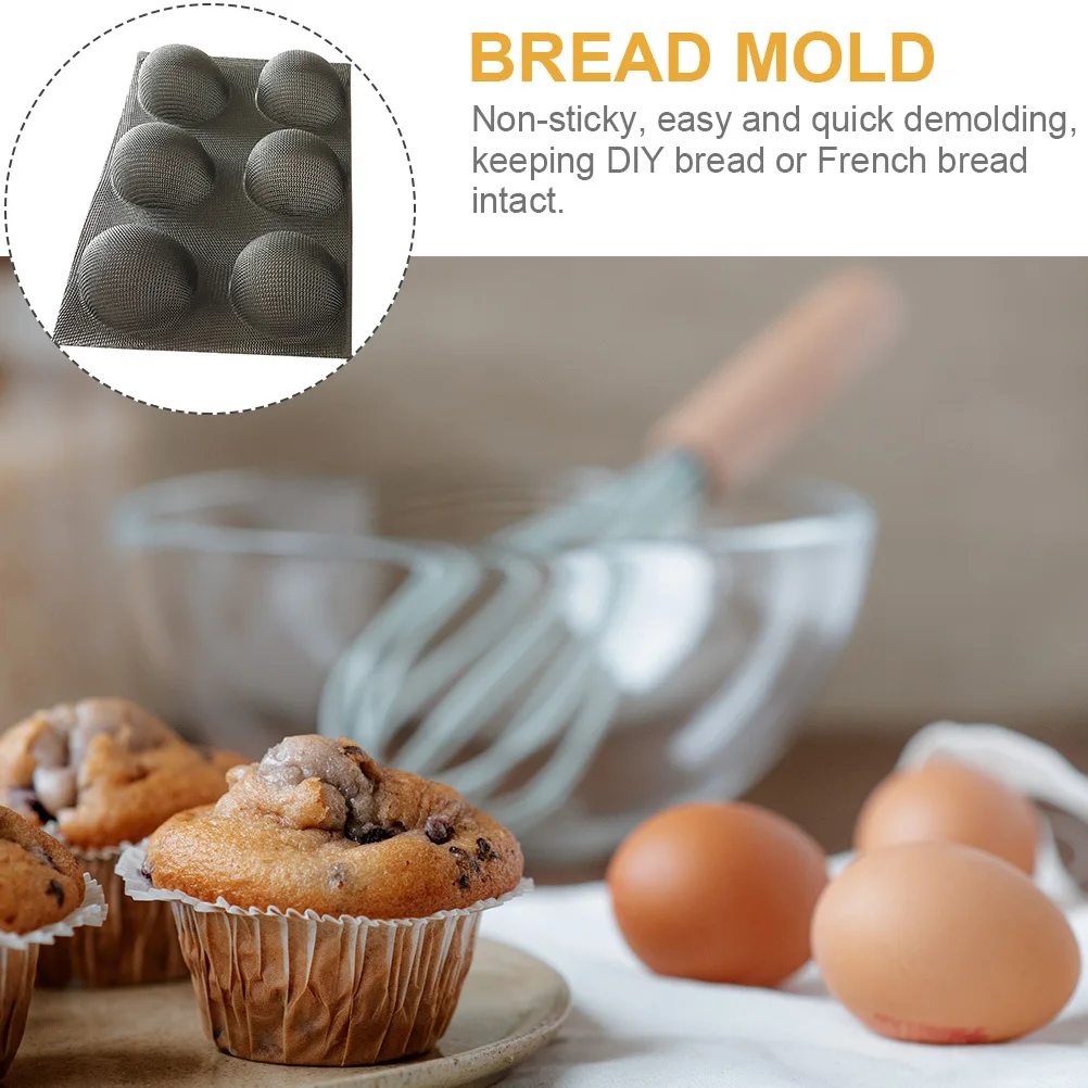 

Bread Baking Mold Silicone Non-Stick Tray for Cake Baking Tools Household Restaurant Dessert Shop Use High Temperature