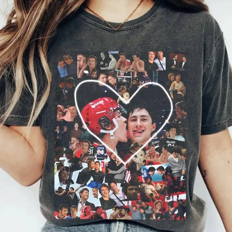 

Футболки Heated Rivalry: летняя унисекс-модель, повседневная, с коротким рукавом, винтажный эффект, хлопок, в стиле хип-хоп, уличная одежда