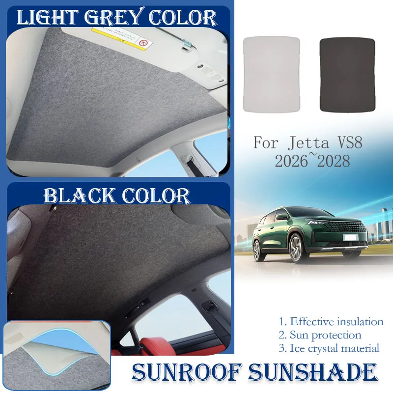 

Car Skylight Sunshade For Jetta VS8 2026 2027 2028 Nano Ice Crystals Film Window Visor Sun Shade Sunroof Covers Auto Accessories