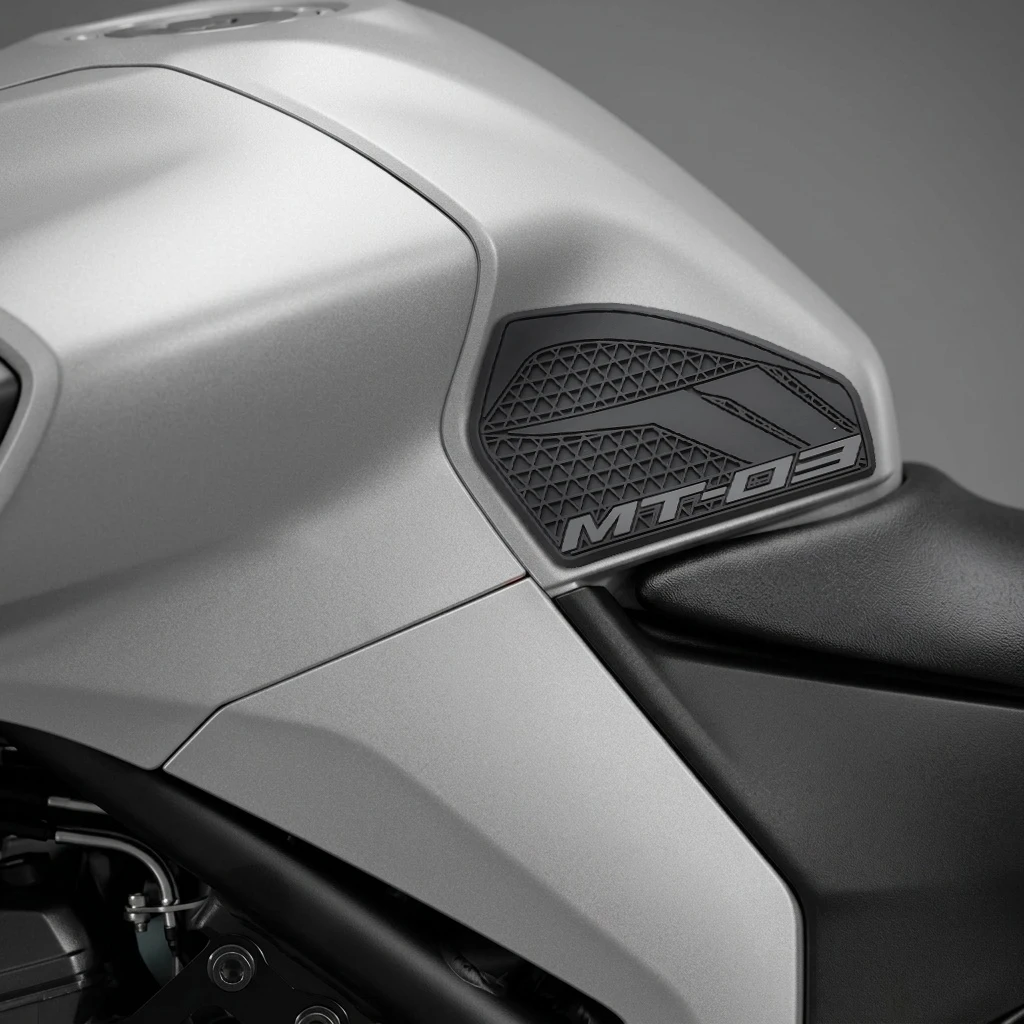 Motorcycle Side Tank Pad Non-slip Knee Grips Rubber Tank Protector Tankpad For YAMAHA MT03 MT-03 2020-2026