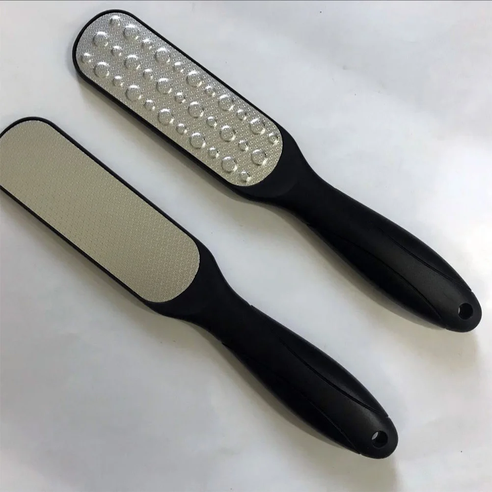 

2Pcs Foot Callus File PP Double Sided Dead Skin Remover Exfoliating Rubbing Tool Pedicure Care Accessory for Smooth Soft Skin