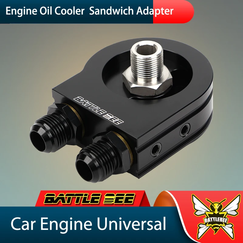 

Universal Car Modification Oil Filter Sandwich Plate Adapter Engine Radiator Oil Cooler Sandwich Plate Adapter BB-OFA-016