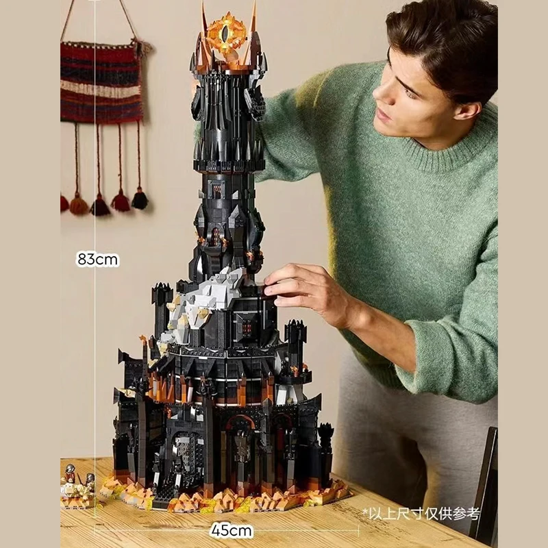 2025 NUOVI Icone 10333 Torre Nera Modello Scuro Building Blocks Kit Mattoni Giocattolo per Bambini Regali di Compleanno per Adulti 5471 Pezzo