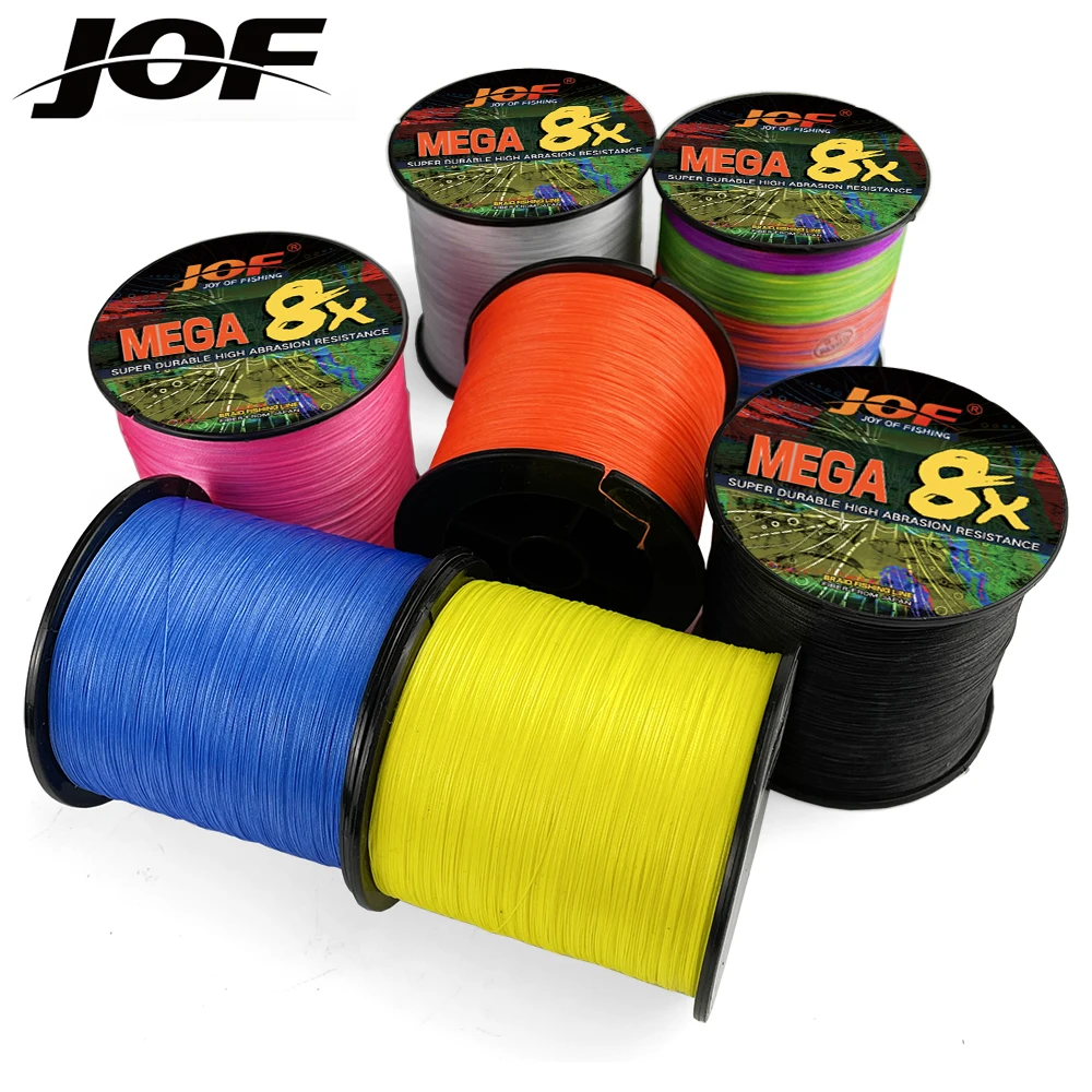 JOF Braided Fishing Line 8 Strands 100M Japanese Multifilament Sea Spinning Super Strong Durable Woven Thread Pesca