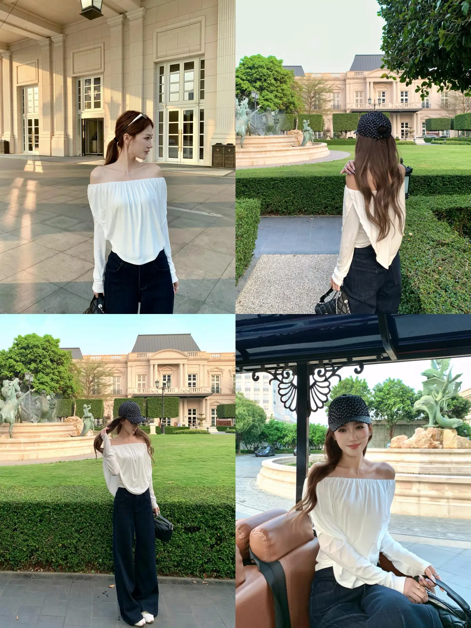 

Простая романтичная футболка в корейском стиле с одним открытым плечом и длинным рукавом, женский топ, мягкий, удобный, дышащий