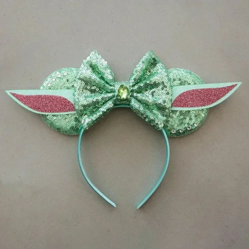 Diademas con orejas de Star Wars Para niñas y niños, diademas de maestro Yoda, C 3PO, Darth Vader, accesorios para el cabello, lazos para mujeres,