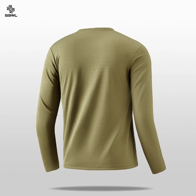 Jaket Kebugaran Lengan Panjang SBWL 2025 Berkualitas Tinggi untuk Olahraga Luar Ruangan dengan Kerah Tegak untuk Lari Musim Gugur/Dingin