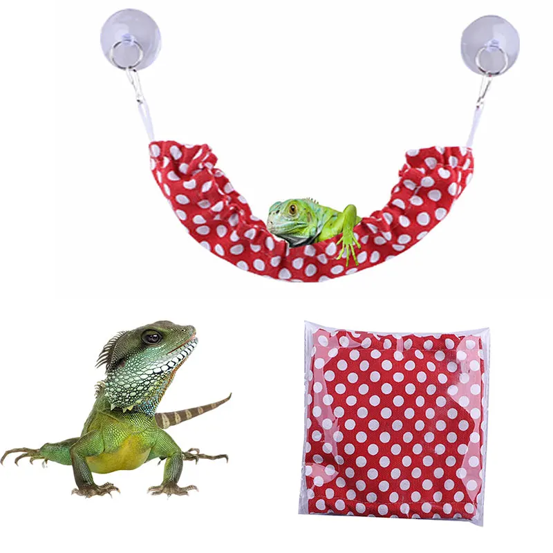 Lizard Hammock Small Pet Furniture Hammock Decoration Hamster Chameleon Hanging Swing For Small Pet Accessories Supplies