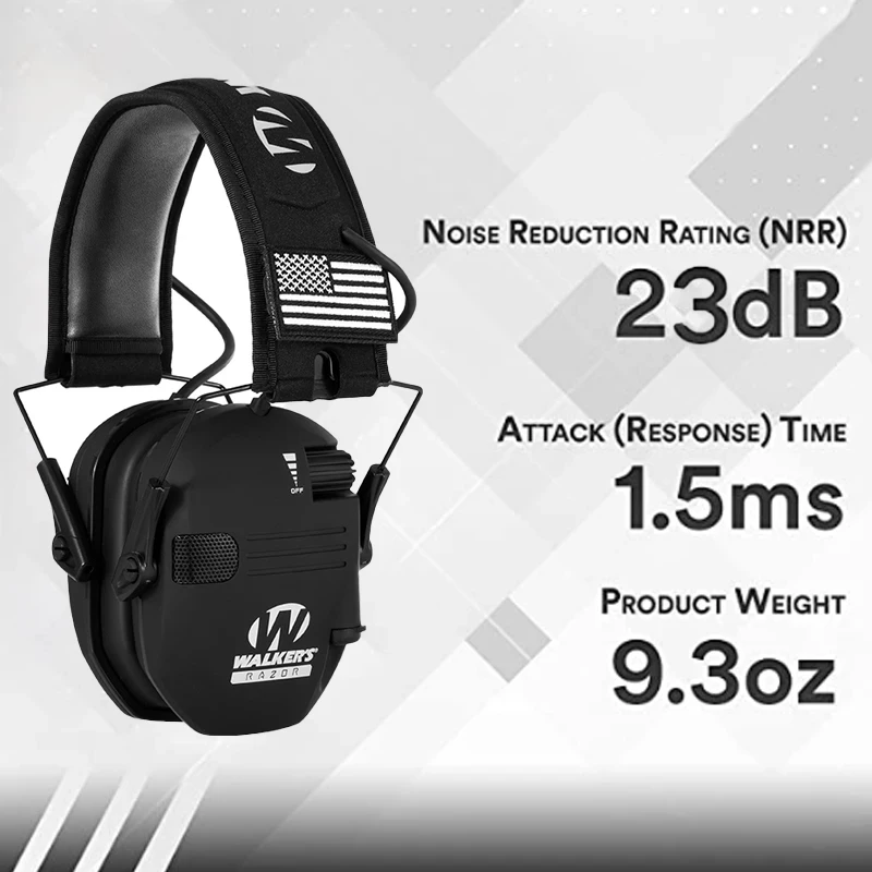 Original Tático Eletrônico Tiro Protubers, Anti-Noise Headset, Impacto Amplificação de Som, Esportes ao ar livre, Top