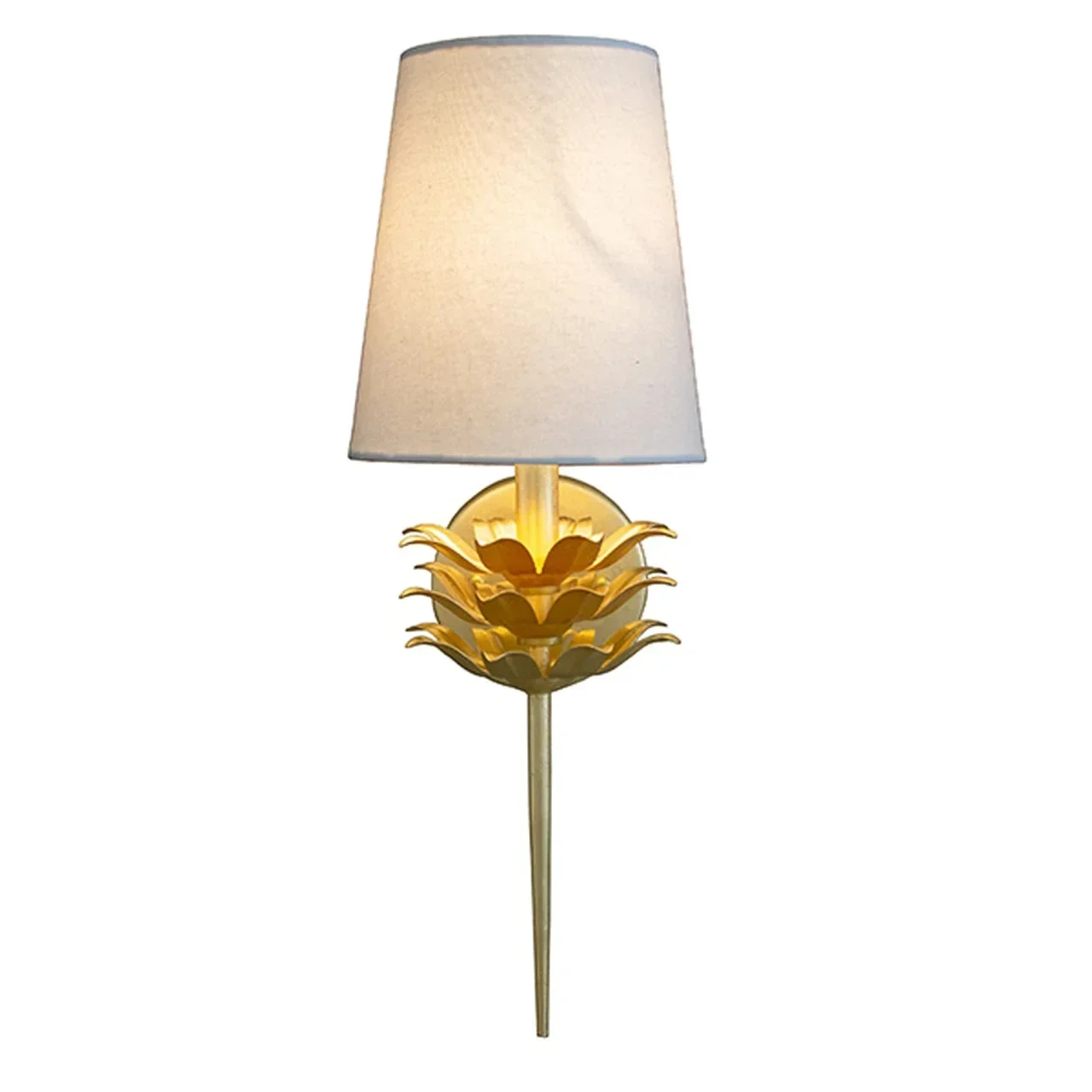 American flower leaf cone lampshade wall lamp