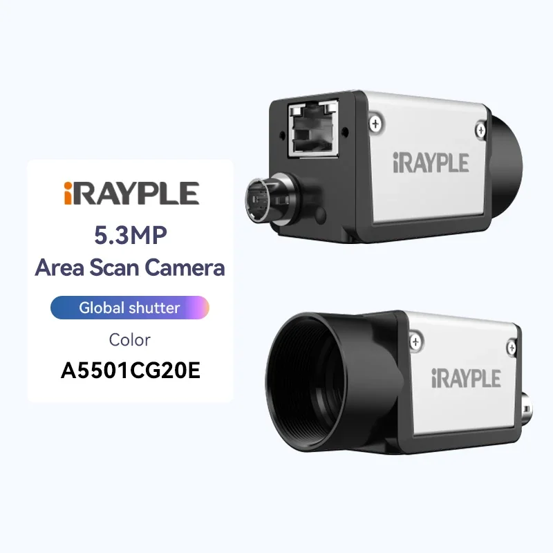 

IRAYPLE Оригинальная камера с глобальным затвором A5501CG20 Цветная промышленная камера с глобальным затвором машинного зрения