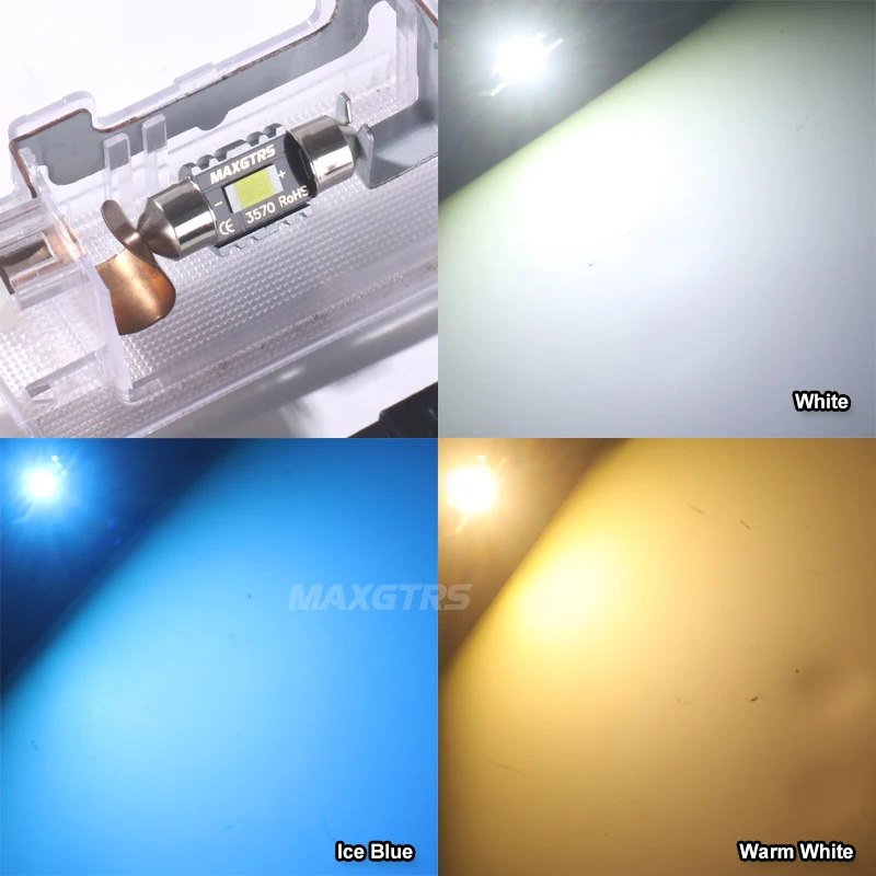2Pcs/Lot Car Festoon 3570 Chip Bulb 28mm/31mm/36mm/39mm/41mm 12V Car LED Lighting Lamp Interior Dome Reading Lights Super White