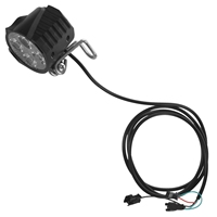 E-Bike Led Headlight 12V 24V 36V 48V 60V 72V Bicycle Light with Horn Waterproof Front Headlight