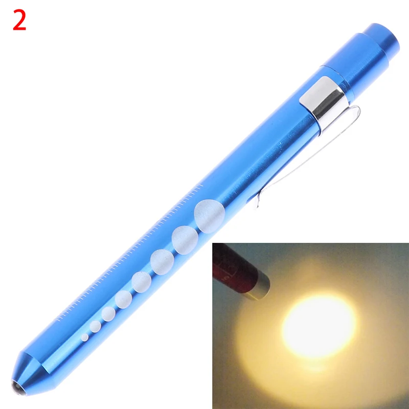 

LED Flashlight Work Light First Aid Pen Light Torch Lamp Pupil Gauge Measurement Portable Medical Pen light