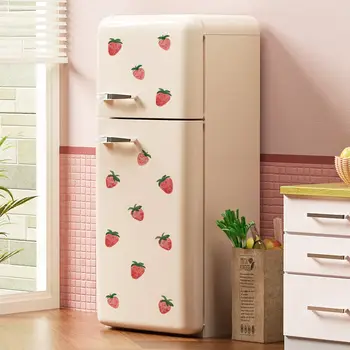 粉紅草莓自黏乙烯基牆貼,適用於兒童男孩臥室家居房間裝飾,兒童臥室牆面藝術 10 最佳銷售 韓式房間 - №9