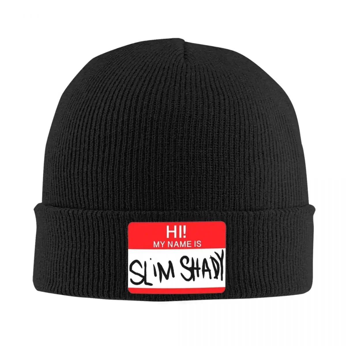 

Slim Shady Bonnet Hats eminem Knit Hat Adult Unisex Vintage Warm Beanie Hats Spring Kpop Design Cap