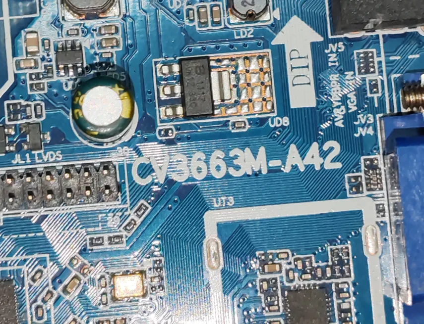 CV3663M-A42   Three in one TV motherboard, physical photo, tested well for  65V-100V  480ma 45w