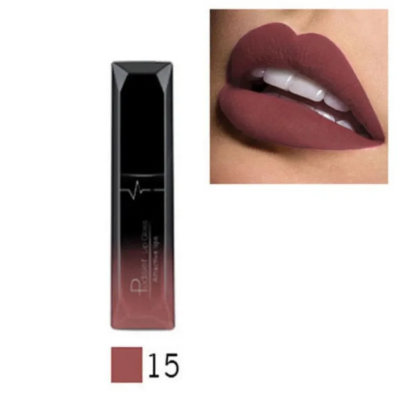 Pudaier Nude Matte Líquido Batons Impermeável Long Lip Gloss Sexy Red Velvet Lip Tint Mulheres Maquiagem Cosméticos Batom