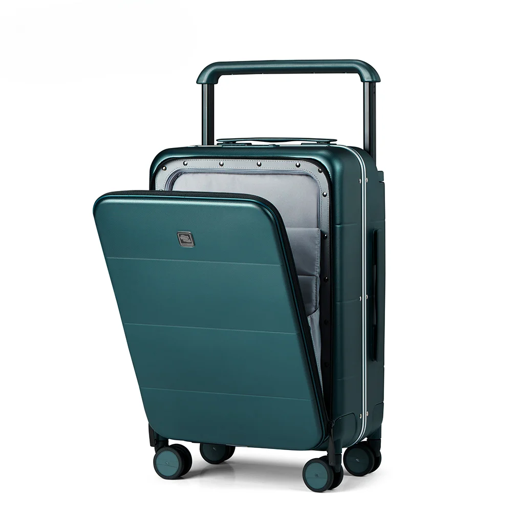 luxury spinner trolley suitcase carry on luggage with wheels multi-functional trolley aluminum suitcase luggage