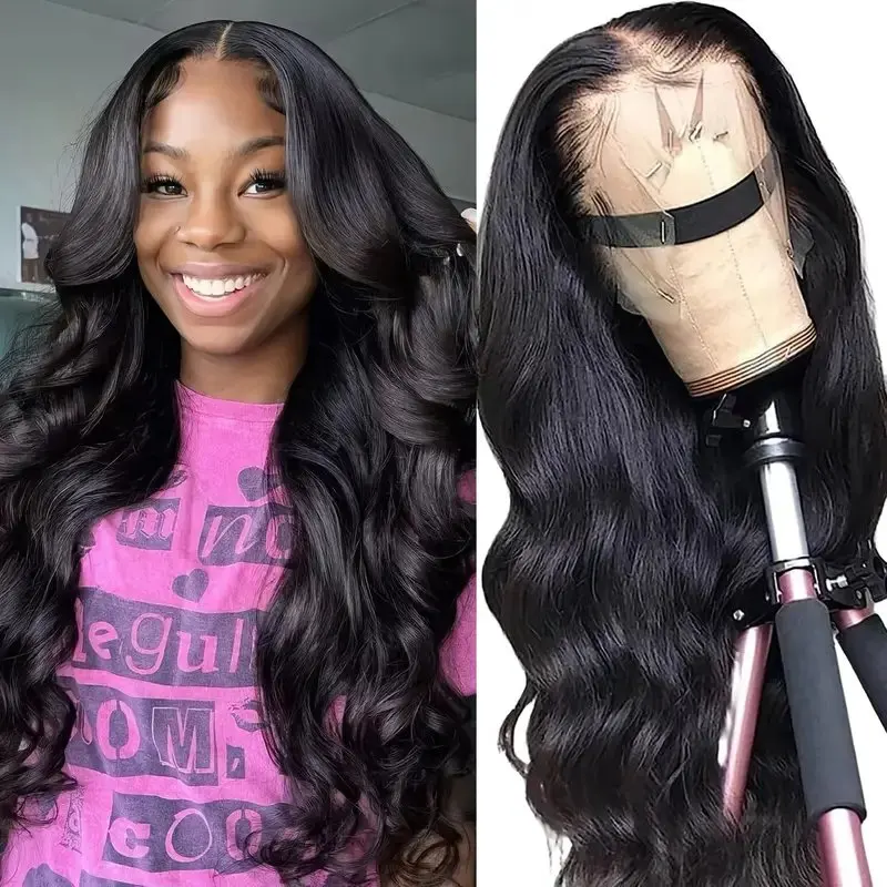 Rosabeauty Body Wave Lace Frontal Wig 13X4 Front Human Hair HD 13X6 Transparent 5X5 Ready To Wear Glueless Wig 250% Density