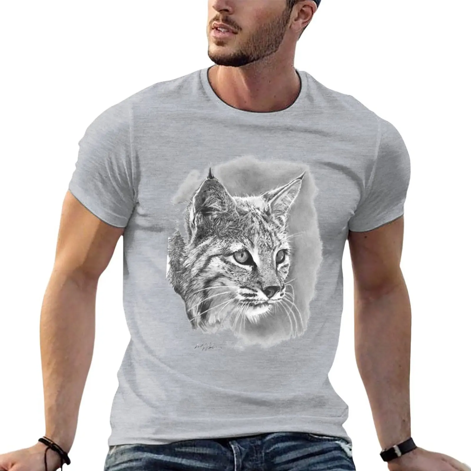 Bobcat - Big Cat - Wild Cat T-Shirt Blouse anime plain t-shirt sweat shirt big and tall t shirts for men