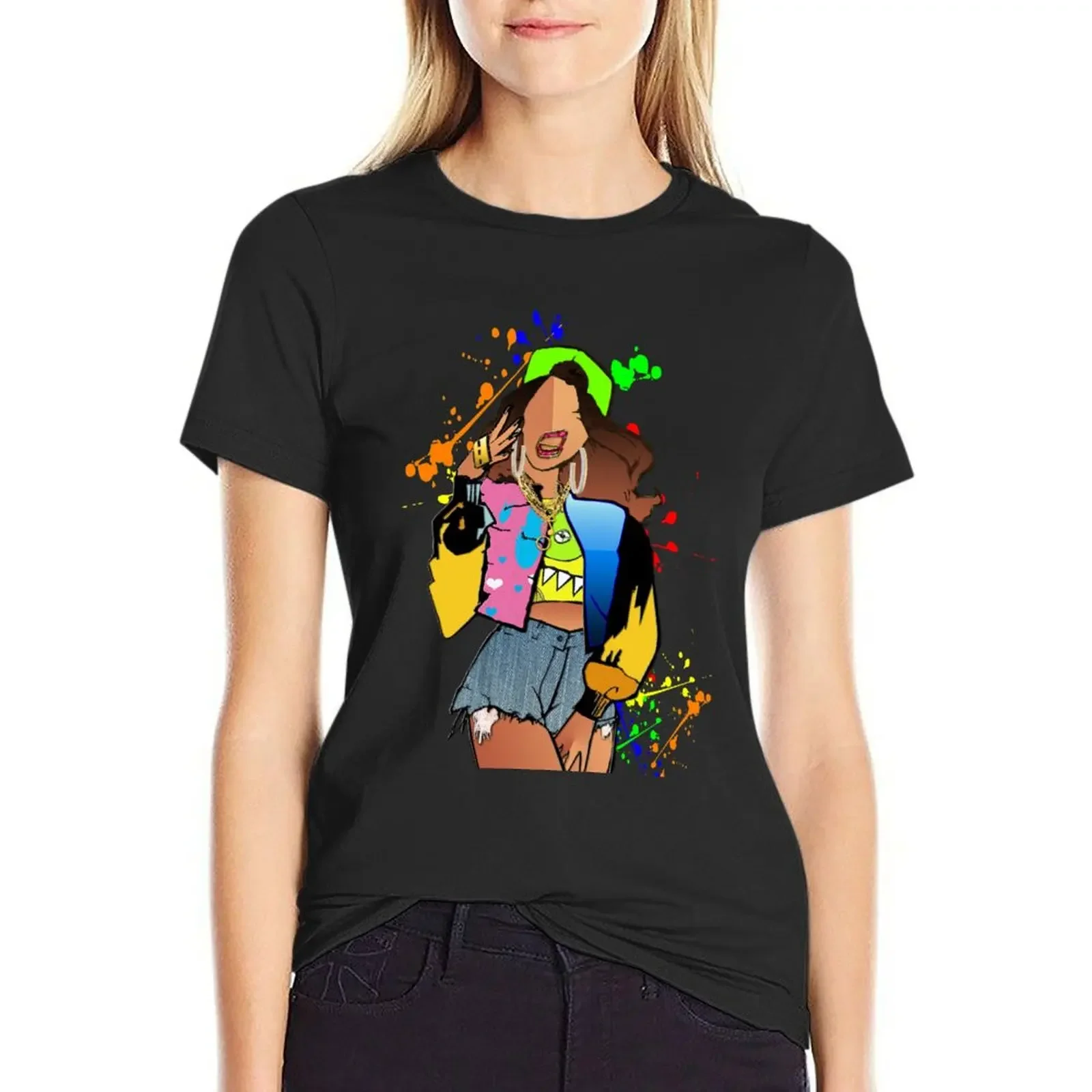 

Drippin' T-Shirt Blouse vintage quick-drying t-shirts for Women graphic tees funny