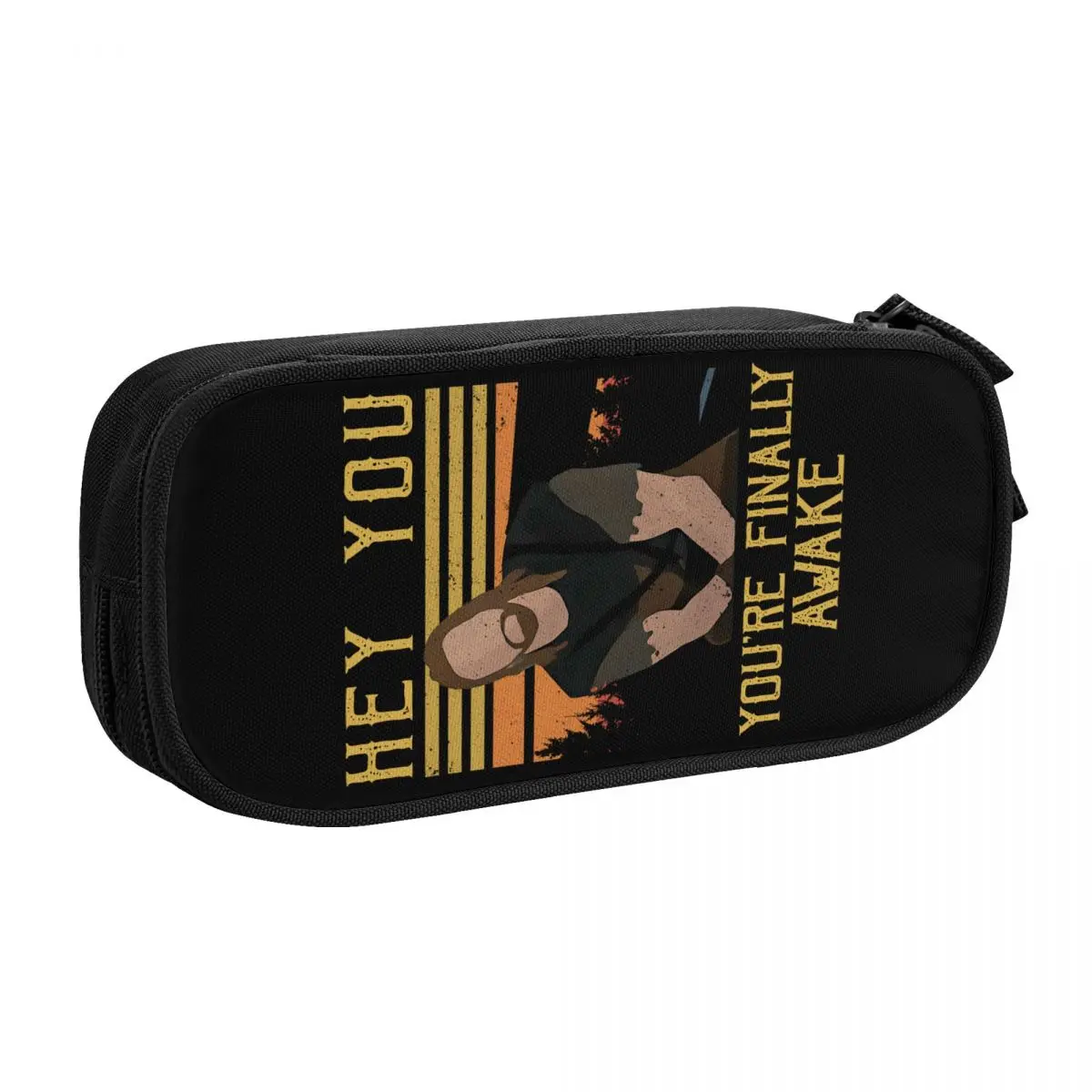 Custom Funny Skyrim Gaming Quotes You You're Finally Awake School Pencil Case Big Capacity Pencil Pouch Students Stationery