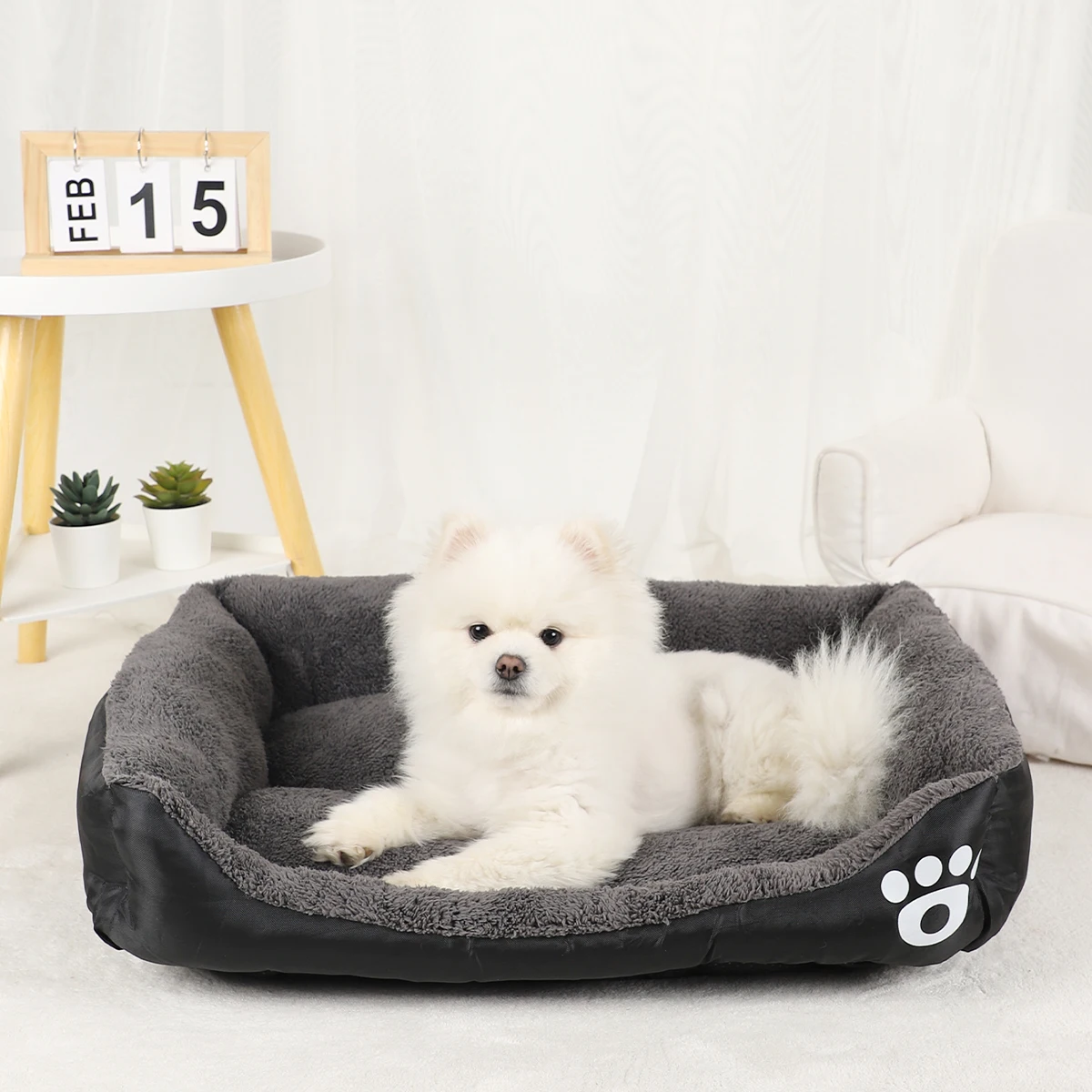 Dog Sofa Bed Big Cushion Medium Baskets Puppy Accessories Large Dogs Pets Fluffy Pet Products Supplies Small Kennel Accessory