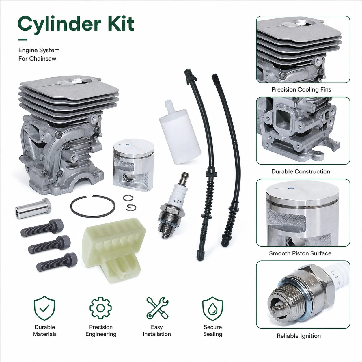 41mm Replacement Cylinder Pist - огляд і ціна Husqvarna Chainsaw 440
