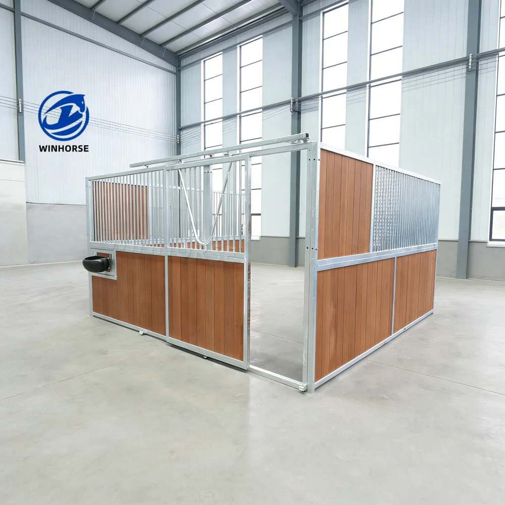 

Tianyun Horse Stable Front Galvanized Steel Bamboo Safe Stable Panel Swing/Sliding Door 1 Year Warranty for Equestrian Center