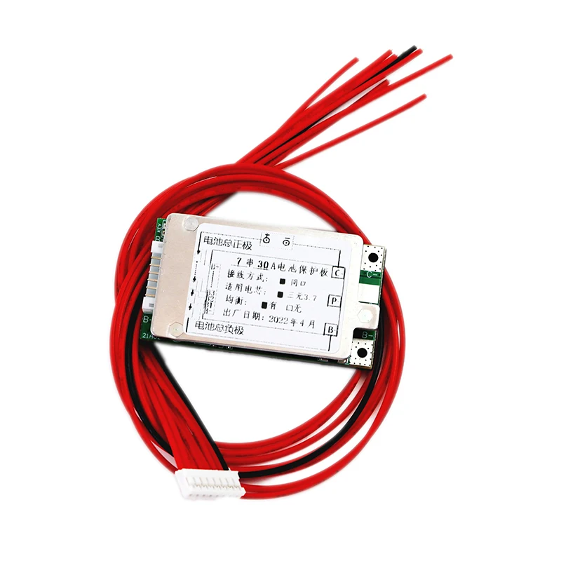 7s 24v 30a li-ion bateria equilíbrio bms 3.7v mesmo porta pcm pwb de alta corrente diy 25.6v 29.4v scooter bateria de polímero de lítio
