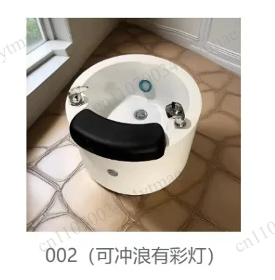 7 Color LED Jet Pedicure Foot Massage Tub Round Square Acrylic Spa Basin Home Beauty Salon Spa Supplies