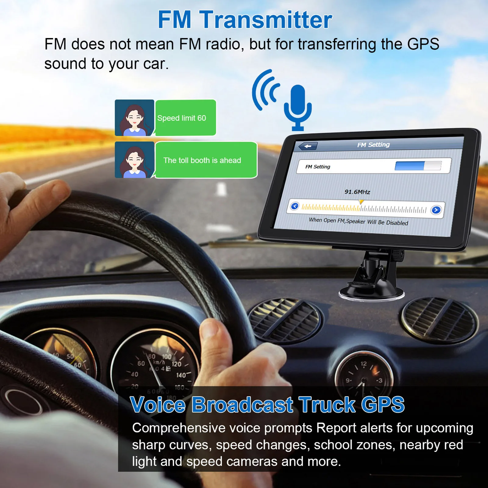 

Car Navigation Device With 7 Inch Screen Multi-Purpose Stable Car Navigation Tool For Trucks SUV Auto