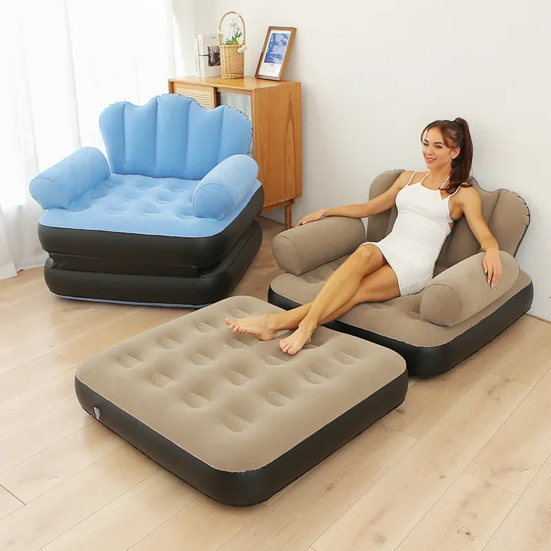 

Inflatable Sofa Multifunctional Five-in-one Outdoor Lazy Sofa Inflatable Bed Convenient Folding Recliner