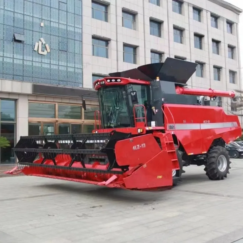 High Efficiency 8kg/s Rice Beans Wheat & Sweet Corn Combine Harvester with Powerful Engine Gearbox Gear & Bearing-For Sale