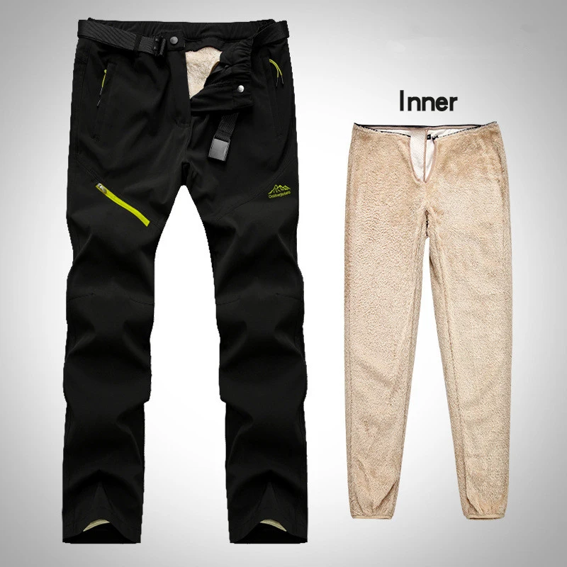 New Ski Pants Men Women Winter Waterproof Snowboard Snow Fleece Pants Thick Warm Trousers Outdoor Trekking Hiking Pants