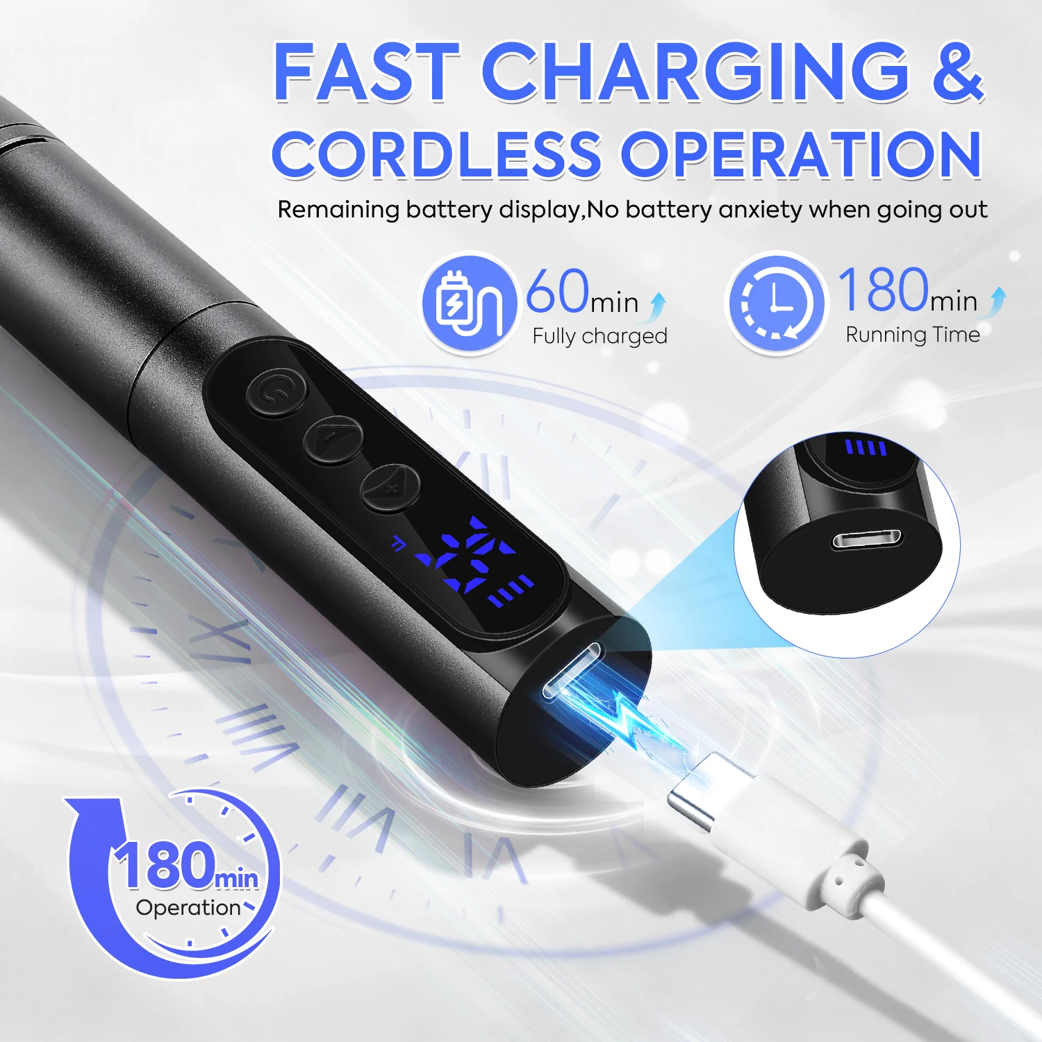 35000 دورة في الدقيقة اللاسلكية مسمار الحفر القلم USB ملف الأظافر تلميع القلم قابلة للشحن مسمار آلة الحفر المحمولة مانيكير الحفر للمنزل #5