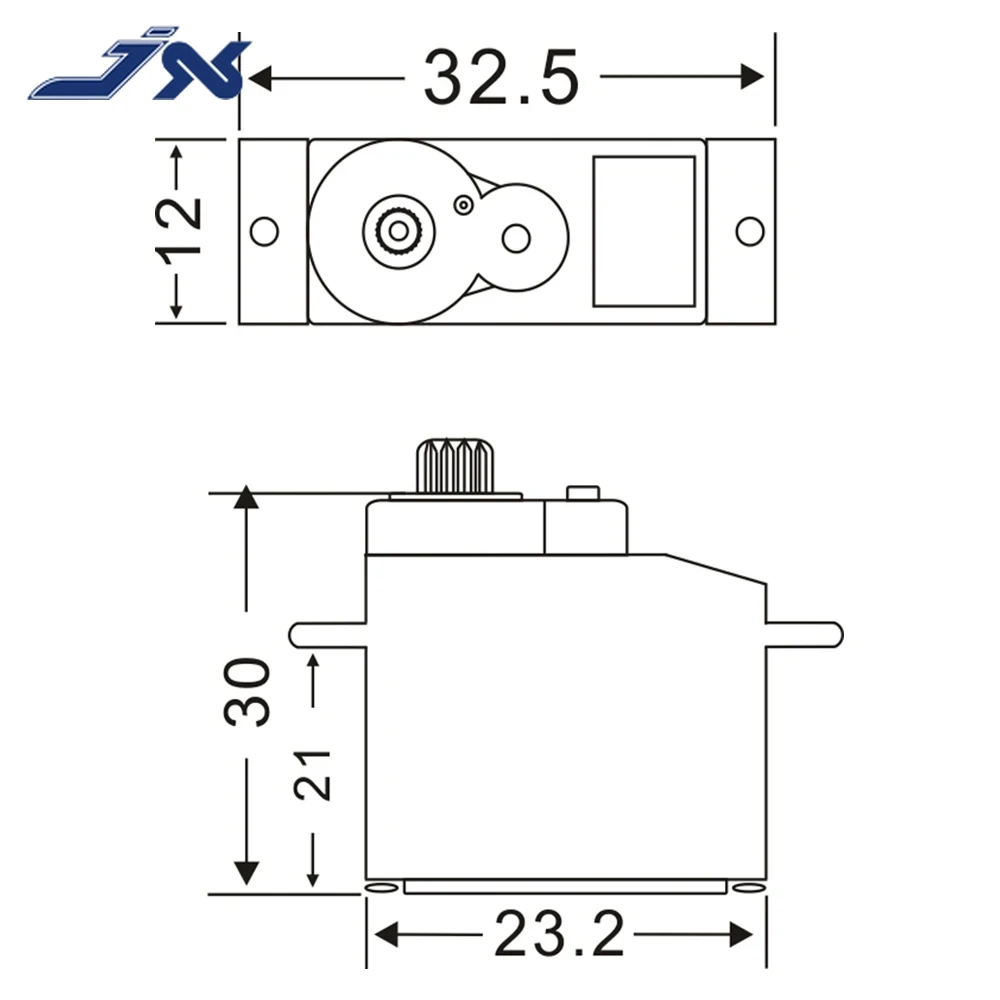 JX PDI-933MG 3.5KG 13g Metal Gear Digital Coreless Motor Servo for 1/18 RC Car Truck Model Helicopter Robot Parts