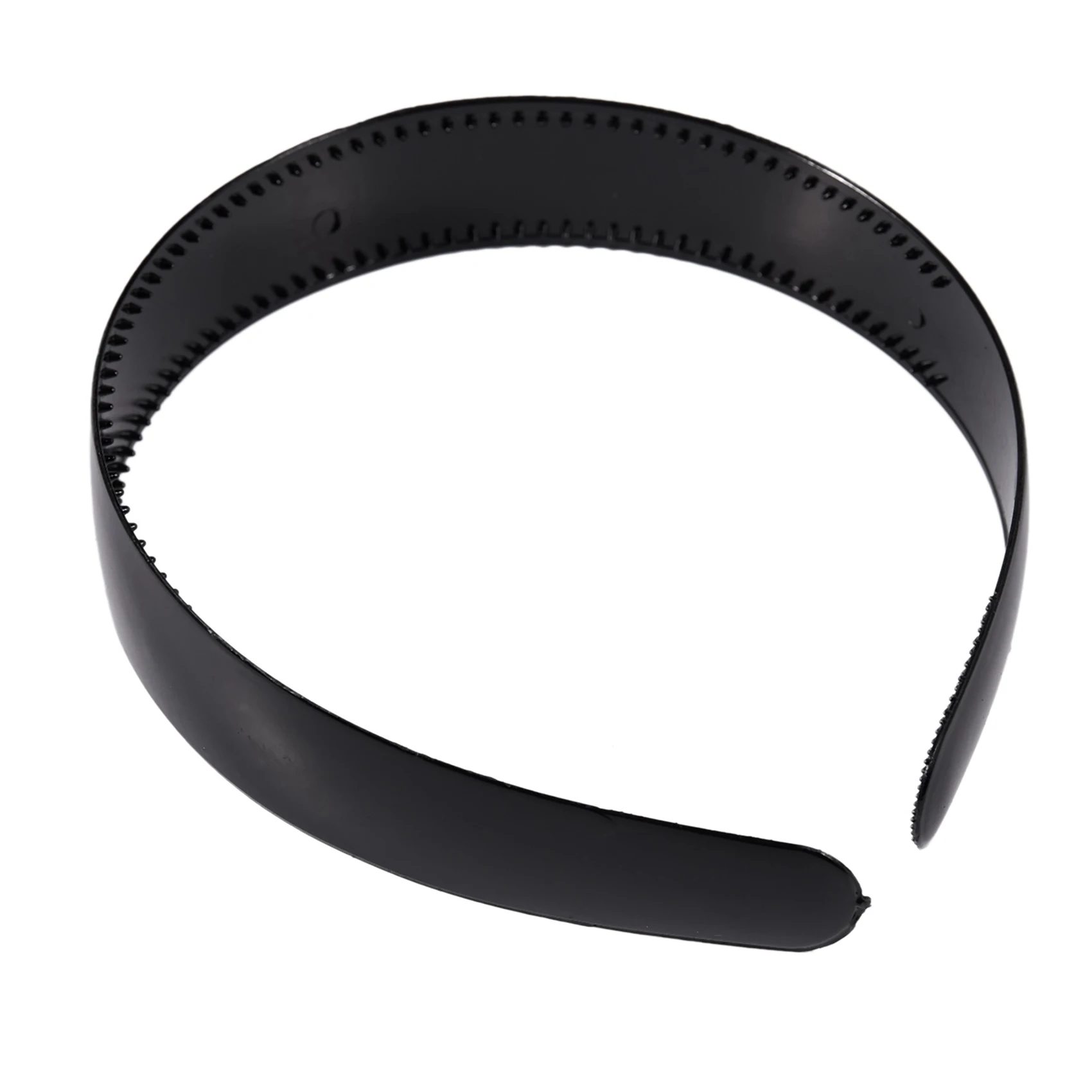 

2X Lady Black Plastic Hair Hoop Headband Ornament Teeth-B27C