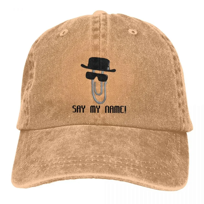 

Clippy Heisenberg Baseball Cap Men Hats Women Visor Protection Snapback Breaking Bad TV Series Caps