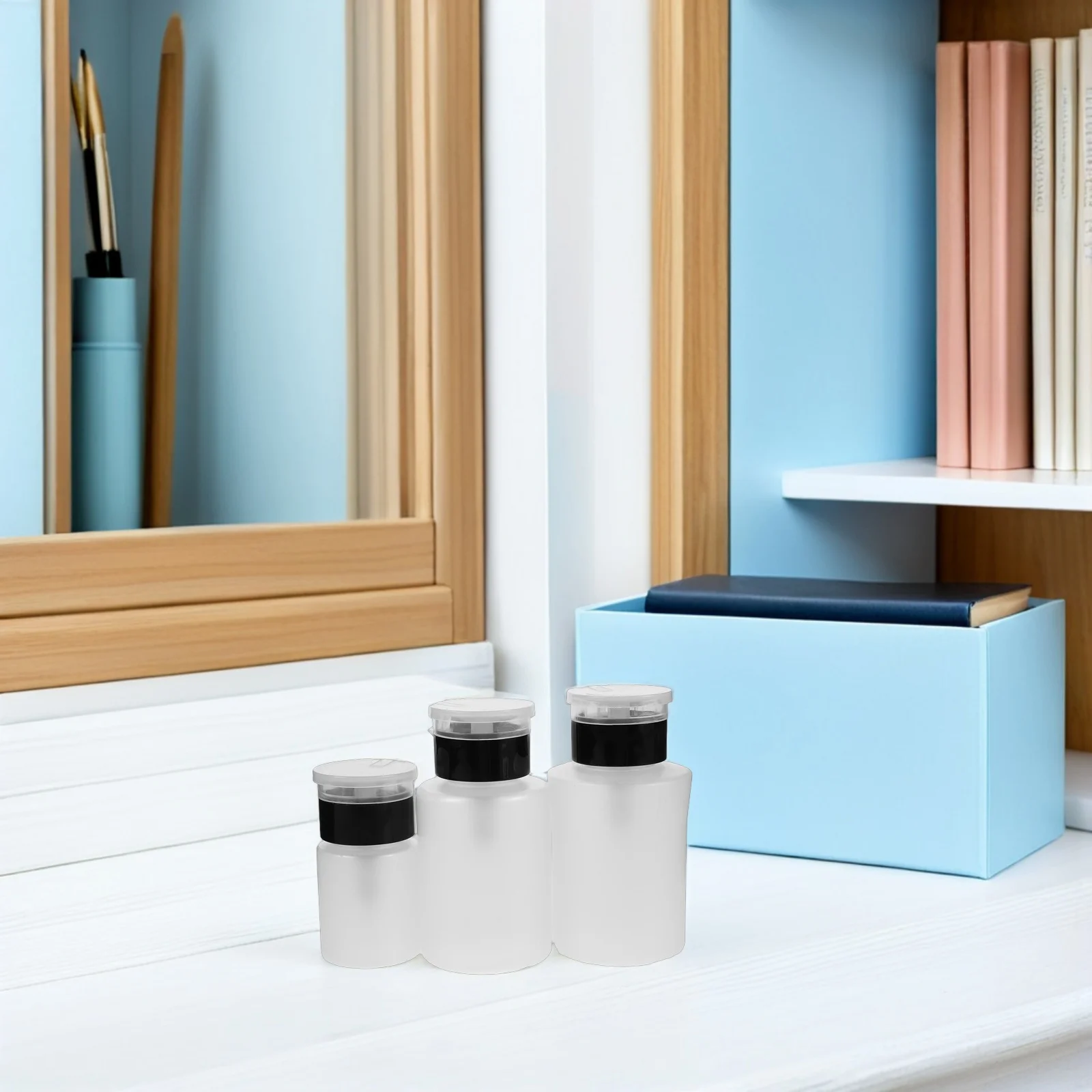 

Nail Polish Remover Bottle 200ml Acrylic Liquid Container Durable Transparent Nail Art Cleaner Tool Portable Salon Professional